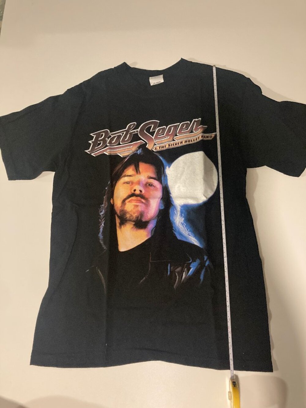 Bob Seger & The Silver Bullet Band Graphic Concert Anvil Black Tee